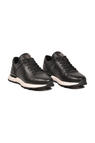 Voyager Siyah Bağcıklı Hakiki Deri Erkek Sneaker M217 M