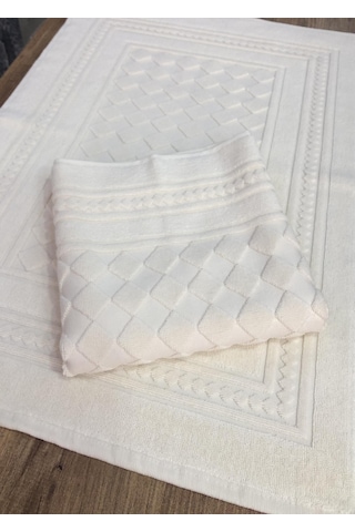Gonca %100 Pamuk 1 Adet Lüx Banyo Paspası Ayak Havlusu 50 X 70 Krem