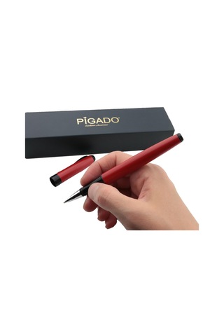 Pigado İsme Kişiye Özel Kırmızı Metal Roller İmza Kalemi