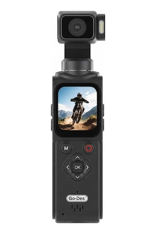 Go Des 4k Ultra Hd 330 Derece Dönebilen Dokunmatik Ekran Aksiyon Kamerası Gd-st121 Siyah