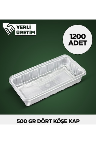 500 Gr Dört Köşe Kap 1.200 Adet Diğer