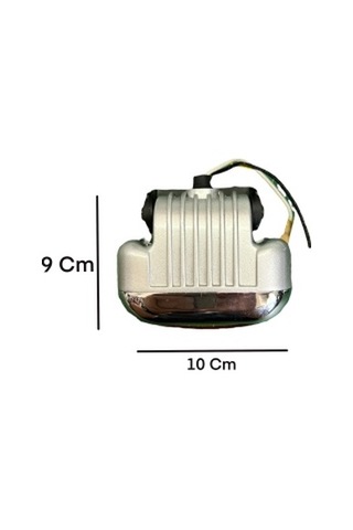 Sis Lambası Sarı Cam  Metal Nikelaj Çerçeveli