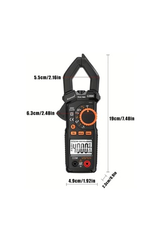 Xuweiwei 1288c Yüksek Hassasiyetli Dijital Kelepçe Metre Gerçek Rms 600a Voltaj Akım Test Cihazı Abs
