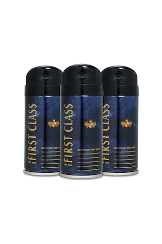 First Class Erkek Sprey Deodorant 3 x 150 ML