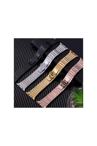 Newface Apple Watch 38mm Kr413 Fine Steel Kordon - Siyah Diğer