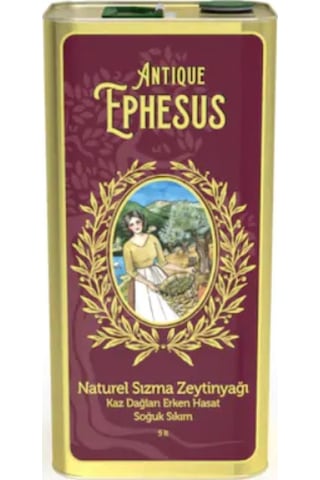 Antique Ephesus Erken Hasat Soğuk Sıkım Naturel Sızma Zeytinyağı Teneke 5 L