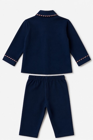 U.S. Polo Assn. Erkek Bebek Lacivert Gömlek Pijama Takımı Usb3198-c-v1 Usb3198-c-v1