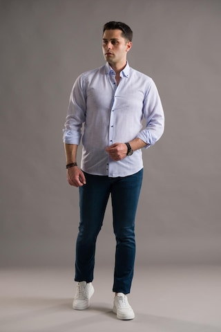 Evrytime Slimfit Bitik Kare Yaka Düğmeli Uzun Kol Erkek Yazlık Gömlek 001