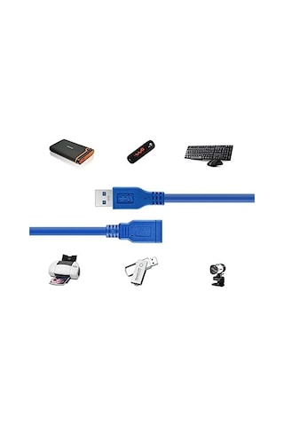 Usb 3.0 Hdd Harddisk Uzatma Ve Veri Ara Bağlantı Kablosu 1.5m 4288
