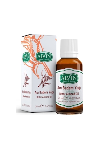 Alvin Acı Badem Yağı Soğuk Sıkım 20 ML