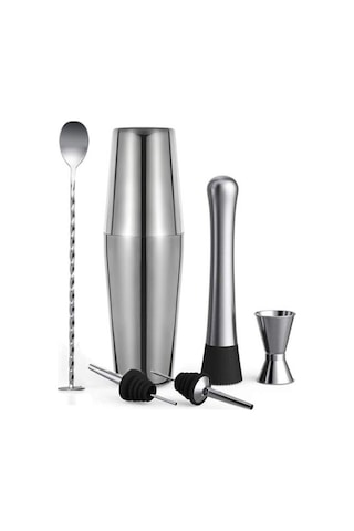 Vosco 6 Parça Avantajlı Kokteyl Set Boston Shaker 750ml Vosco 6 Parça Avantajlı Kokteyl Set Boston Shaker 750ml