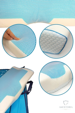 Visco Jel Yastık - 60x33x12/7 Cm P-007-153 Çok Renkli