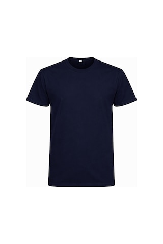 Hanclo Erkek Siyah Tişört 5 Li Paket Basic Pamuk Bisiklet Yaka Kısa Kollu T-shirt Lacivert