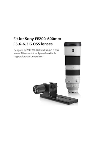 Pazly Sony Fe200-600mm İçin Hızlı Çıkarılabilir Alüminyum Tripod Ayağı - Güvenli Lens Destek, Kilitli Montaj