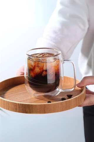 Cam Çift Cidarlı Bardak 350 Ml Şeffaf