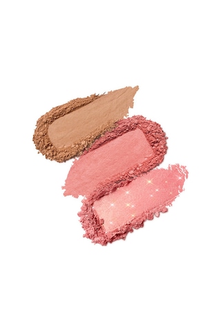 Kiko Multi Finish Trio Blush & Bronzer Palette 01 Coral