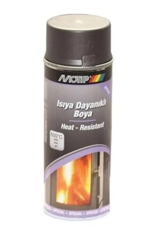 Motip Isıya Dayanıklı Sprey Boya Mat Gri 400 Ml - 600 C