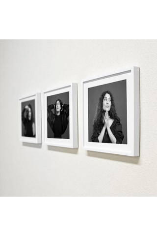 Sök Tak Kare Çerçeve Beyaz 3 Adet Fotoğrafsız