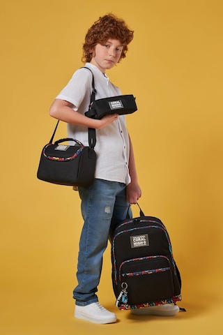 Coral High Siyah Grafiti Desenli 3 Lü Okul Çanta Seti Set0123633