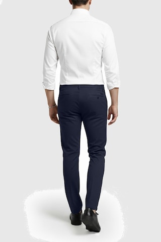 Deepsea Erkek Lacivert Likralı Gofre Kumaş Beli Lastikli İpli Slim Fit Günlük Pantolon 2600650 Lacivert