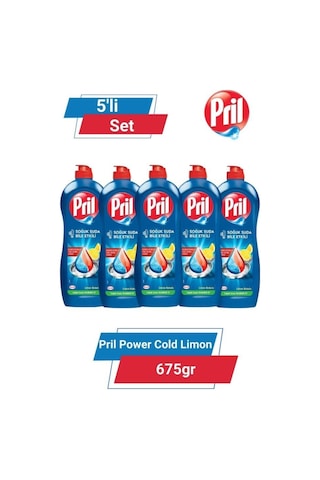 Pril Power Cold Limon 675gr 5'li Set set-hnkdtj-5178-6127