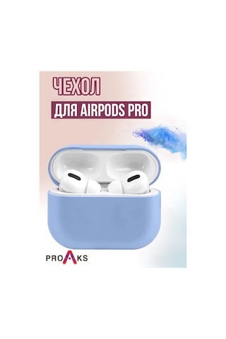 Proaks Airpods Uyumlu Pro İçin Silikon Kılıf 275337759 Açık Mavi