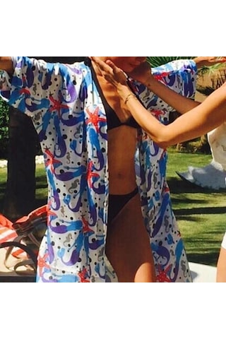 2022 Plaj Cover Up Tunikler Plaj Baskı Şifon Kaftan Bikini Cover Up Robe De Plage Sarong Plaj Wrap Mayo Coverup Q527 Çok Renkli