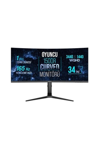 Kutu Hasarlı Wrp34-b 34\" 165hz 1ms Rgb Curved Freesync+g-sync 3440 1440 Wqhd Oyuncu Monitörü-131871