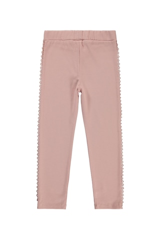 Civil Girls Dantel Detaylı 6-9 Yaş Tayt - Pembe Soft Pudra