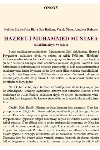Hazreti Muhammed Mustafa S.a.v. - Ders Kitabı - Osman Nuri Topbaş