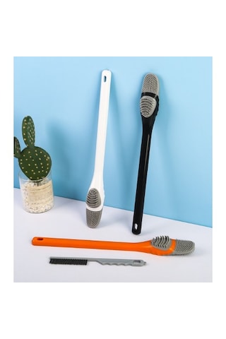 Ördek Tasarımlı Silikon Tuvalet Ve İnce Pratik Detay Fırçası