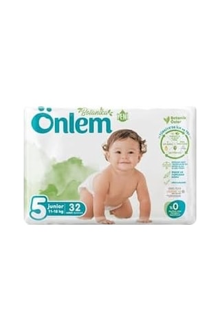 Önlem Botanika Bebek Bezi İkili Jumbo Paket Junior 32 Adet Önlem Botanika Bebek Bezi İkili Jumbo Paket Junior 32 Adet