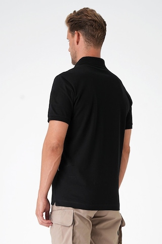 Mecanık Casual Ryker Polo T-shirt Cırtlı Siyah