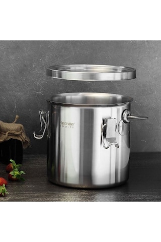 Hascevher Horeca 24 Cm Taşıma Kabı Tabansız Çelik