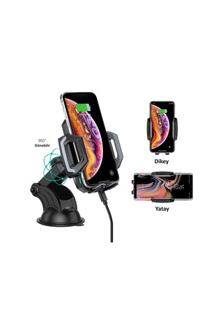 Choetech Kablosuz 15w Hızlı Şarj Araç Tutucu T521-f