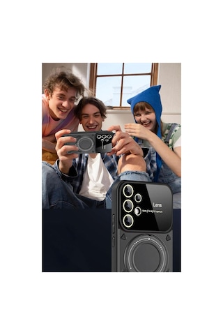 Samsung Galaxy S25 Ultra Kılıf Joy Lens Standlı Kapak