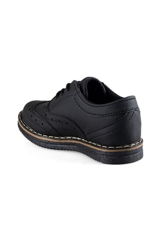 Günlük Klasik Ortopedik Kullanışlı Çocuk Ayakkabısı Siyah Mat Siyah
