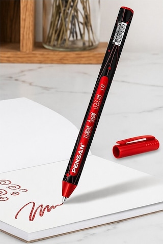 Simli Tükenmez Kalem 8 Renk Pensan Jely Simli Pilot Kalem Ergonomik Tutuş Yumuşak Yazım Siyah Defter Renkli Kalem Altın