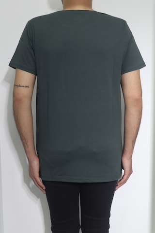 Santa Dmctekstil Erkek Tshirt-091 Düz Spor Kesim Dar Kalıp Bisiklet Yaka Basic T-shirt Haki