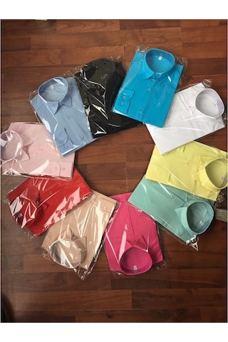 A.L.M Kids Keten Çocuk Uzunkol Gömlek