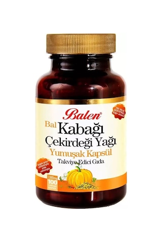 Balen Bal Kabak Çekirdeği Yağı Kapsülü 1380 MG 100 Kapsül