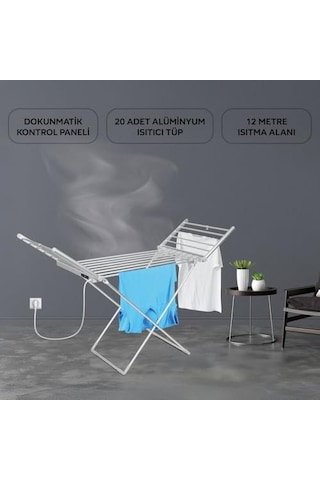 King K6501 Quickdry Elektrikli Çamaşır Kurutmalık 230w Katlanabilir 12 Metre Kurutma Alanı Diğer