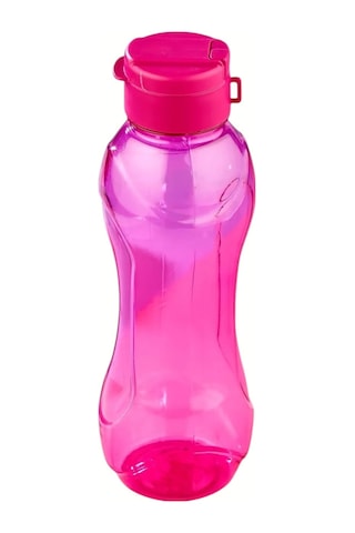 Pembe 750 Ml Şeffaf Öğrenci Beslenme Suluk Okul Ofis Spor Salonu Yürüyüş Su Şişesi Mug Matarası Pembe