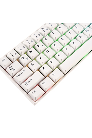 Akko Monsgeek Fun60 Max White Hall Effect Glare Manyetik Switch 8k Hz Argb Kablosuz Hotswap Türkçe Gaming Klavye
