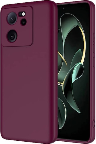 Xiaomi Mi 13t Pro Kılıf İçi Telefonu Çizmeyen Kadife Kaplı Dışı Soft Yapılı Esnek Lansman Kapak Ryc/mara Koyu Mor