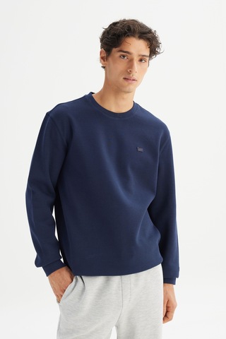 Lee Regular Fit Baskılı Erkek Sweatshirt L2520308411 Lacivert