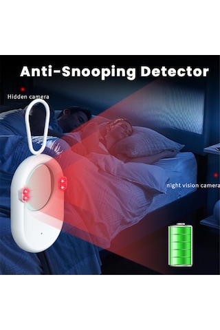 Geeroyoo Kızılötesi Gizli Kamera Dedektörü - Casus Önleyici Portatif Cihaz, Renkli Lens Tarayıcı Ve Dahili Pil