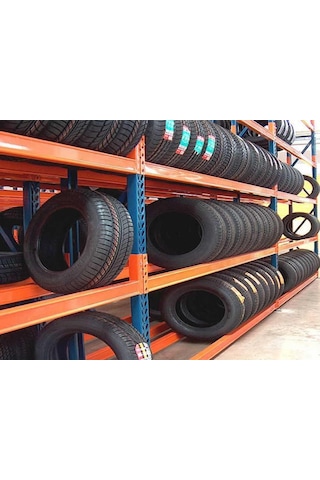 Rafburada Rafburada® 4 Katlı Lastik Rafı, Lastik Istifleme Rafı.