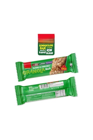 Mey İthalat Granola Bar 25 Gr Elmalı Ve Tarçınlı