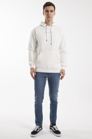 Cold Train Kırık Beyaz Hoodıe Sweatshırt Kırık Beyaz